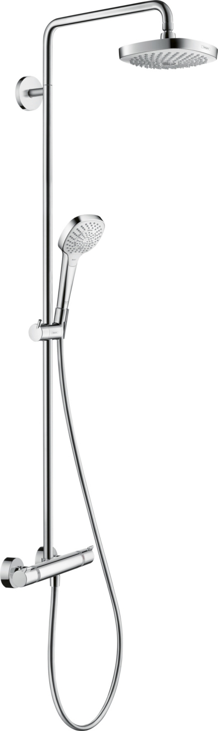 Colonne de douche thermostatique Croma Select E 180 2 jets EcoSmart 27257400 Hansgrohe
