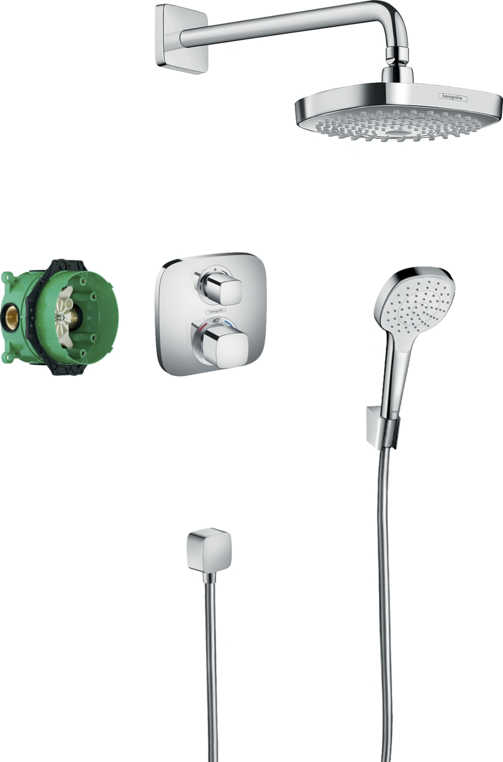 Pack encastré Croma Select E / Ecostat E 27294000 Hansgrohe