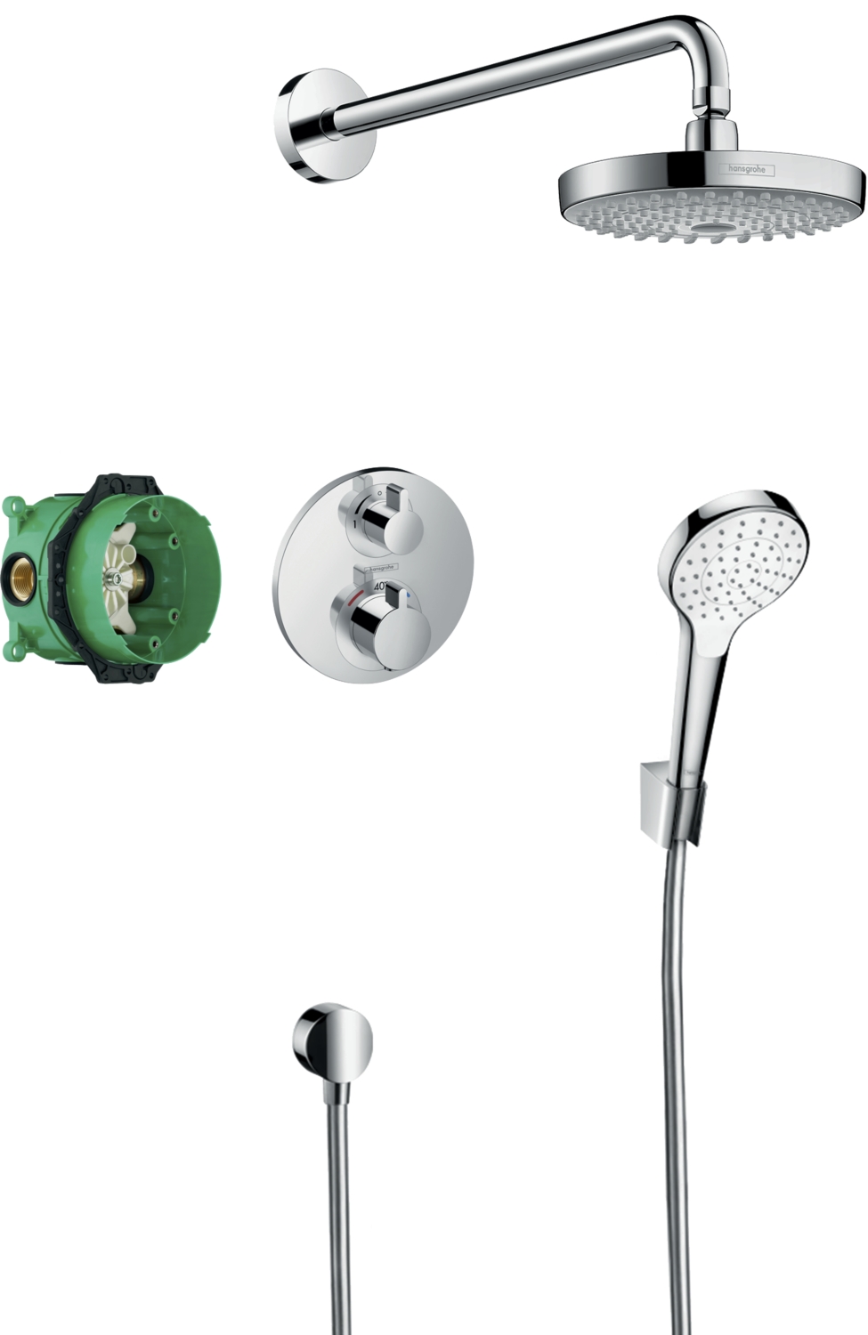 Pack encastré Croma Select S / Ecostat S 27295000 Hansgrohe