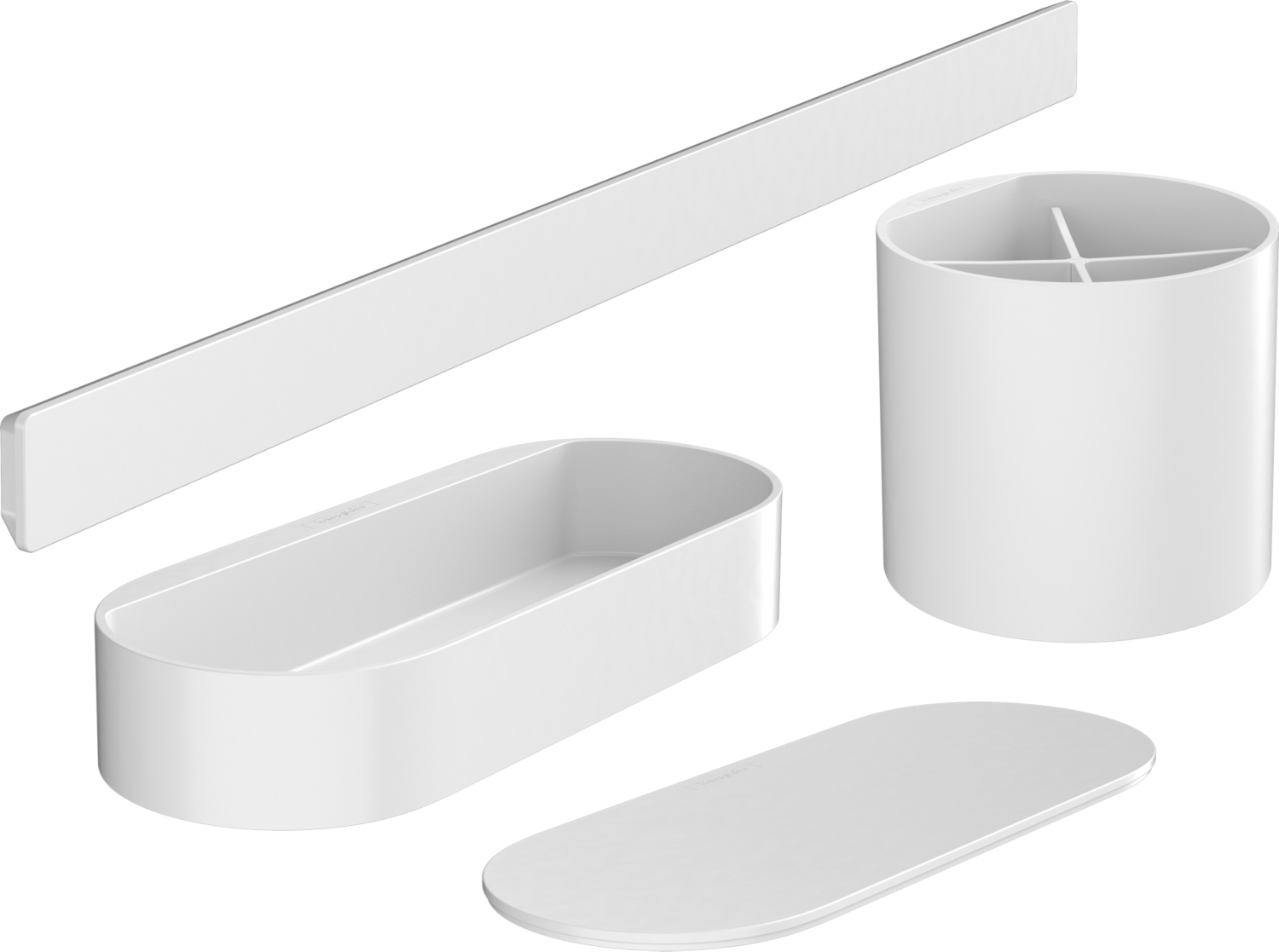 Lot de portes-objets Wallstoris - Pour la salle de bain Hansgrohe