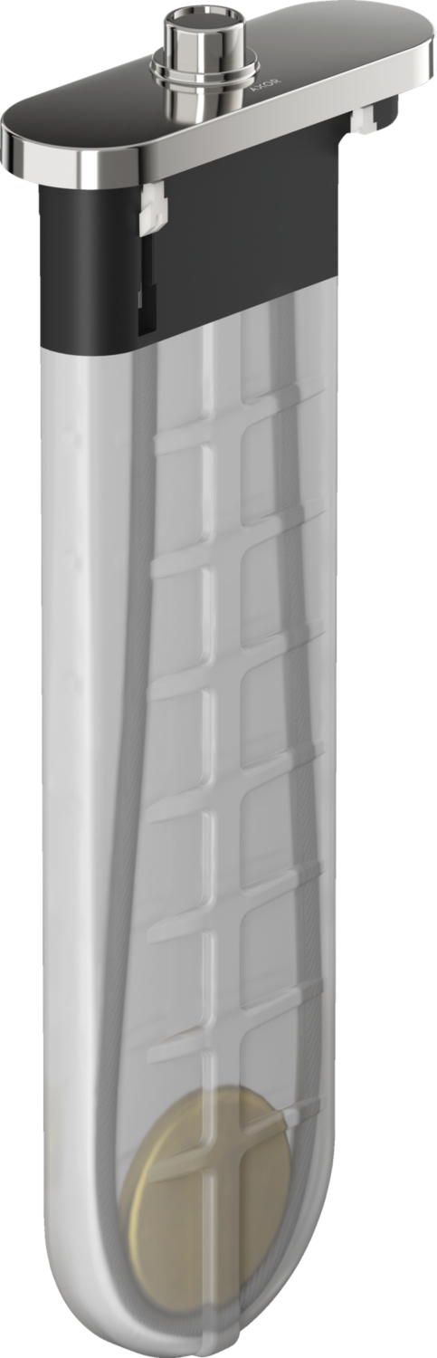 Set de finition et corps d'encastrement sBox oval pour support douchette sur plage Axor