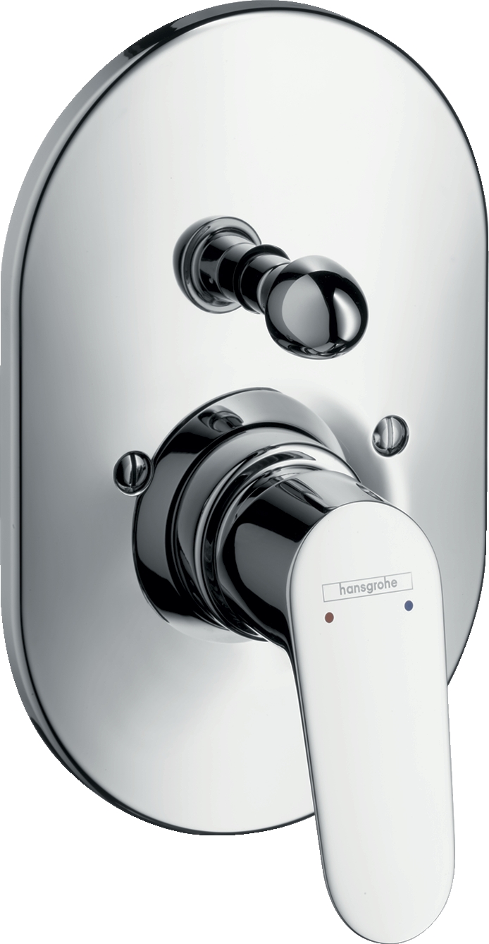 Mitigeur inverseur bain-douche encastré Focus - Platine oblongue Hansgrohe