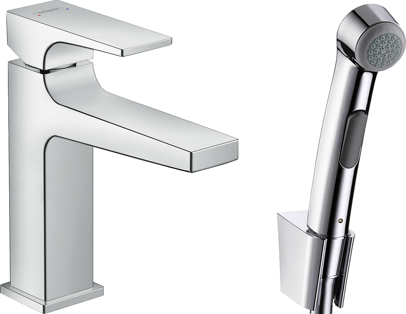 Set mitigeur et douchette bidet Metropol Hansgrohe