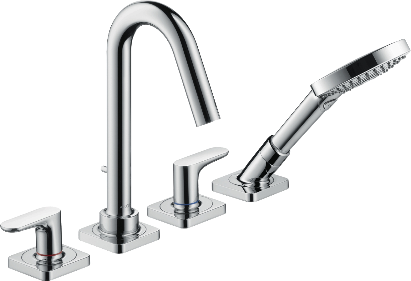 Combiné 4 trous Citterio M à manettes - Pour bord de baignoire Axor
