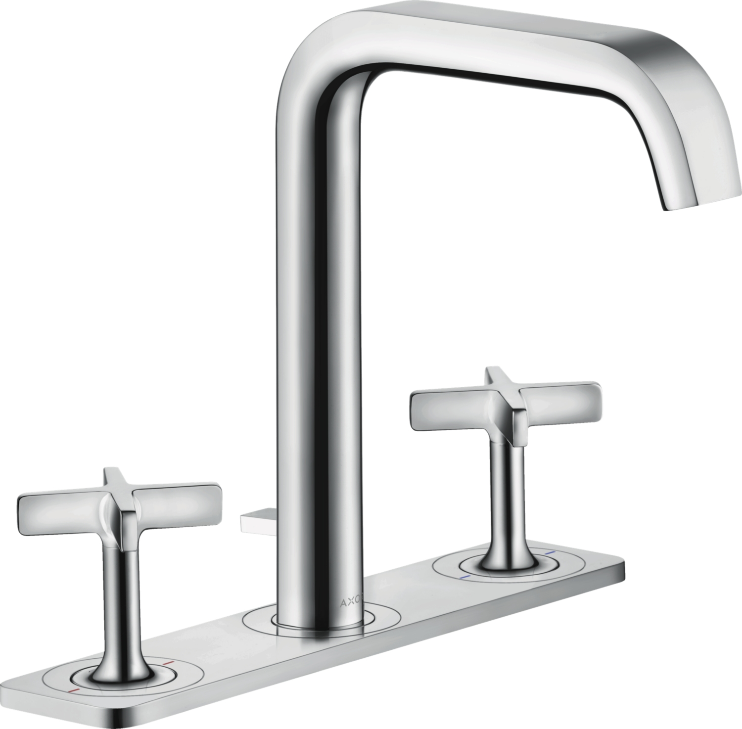 Mélangeur lavabo 3 trous Citterio E 170 EcoSmart avec platine Axor
