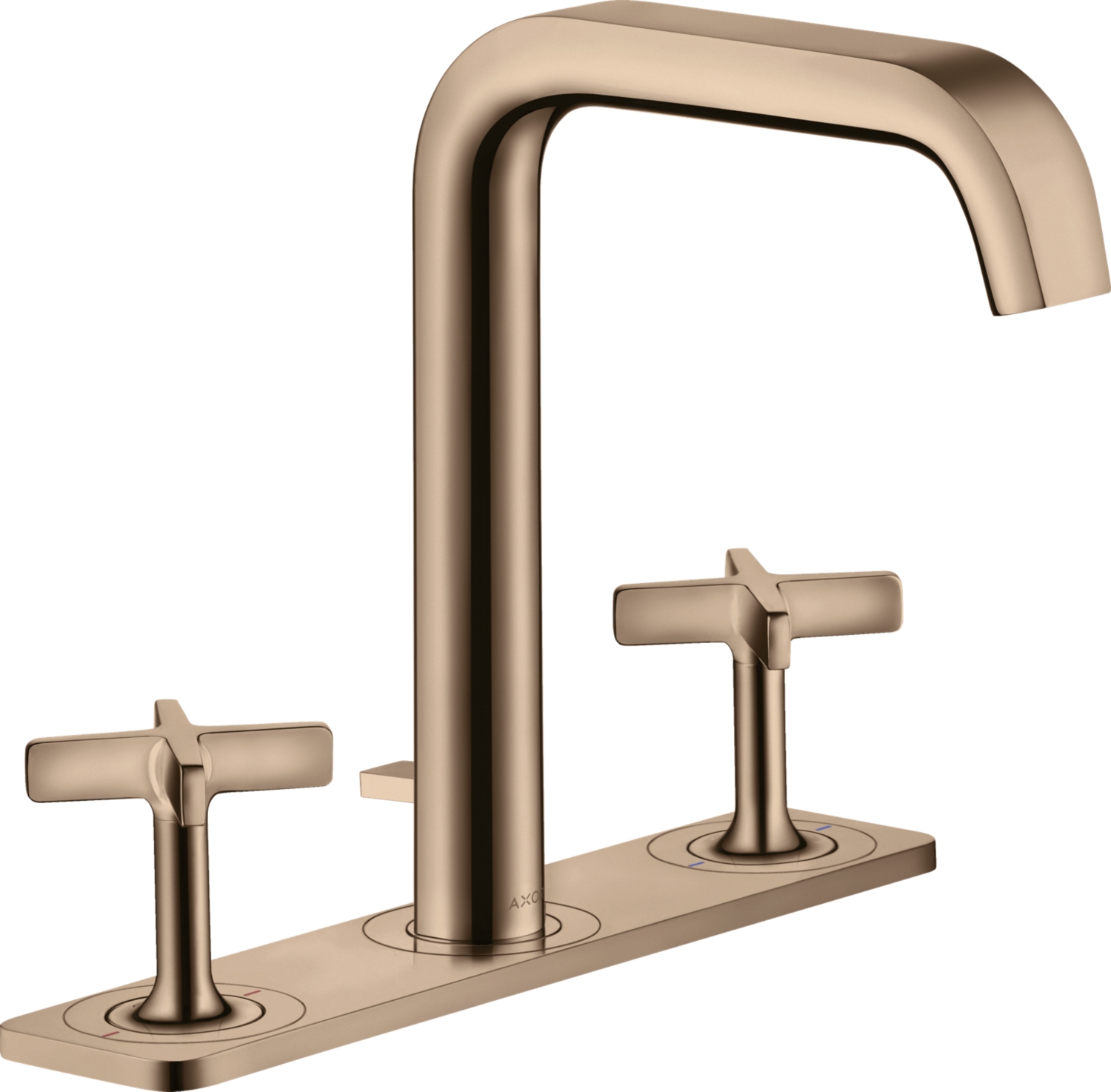 Mélangeur lavabo 3 trous Citterio E 170 EcoSmart avec platine Axor