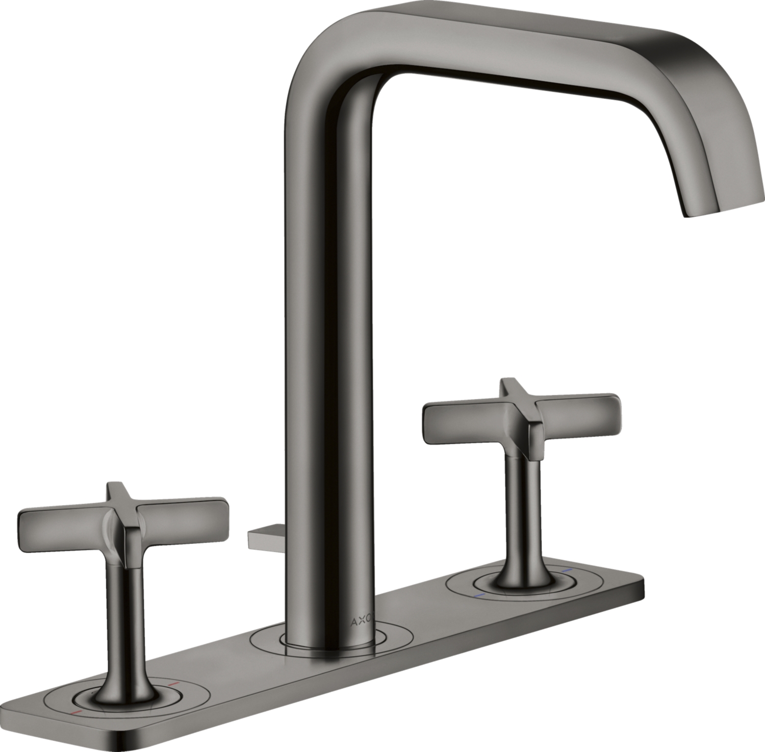 Mélangeur lavabo 3 trous Citterio E 170 EcoSmart avec platine Axor