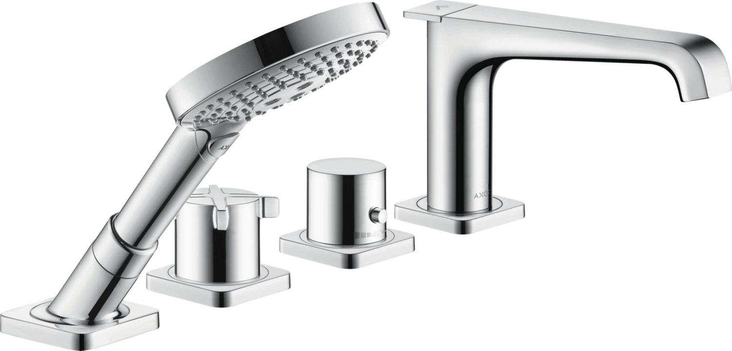 Combiné 4 trous Citterio E thermostatique - Pour plage de carrelage Axor