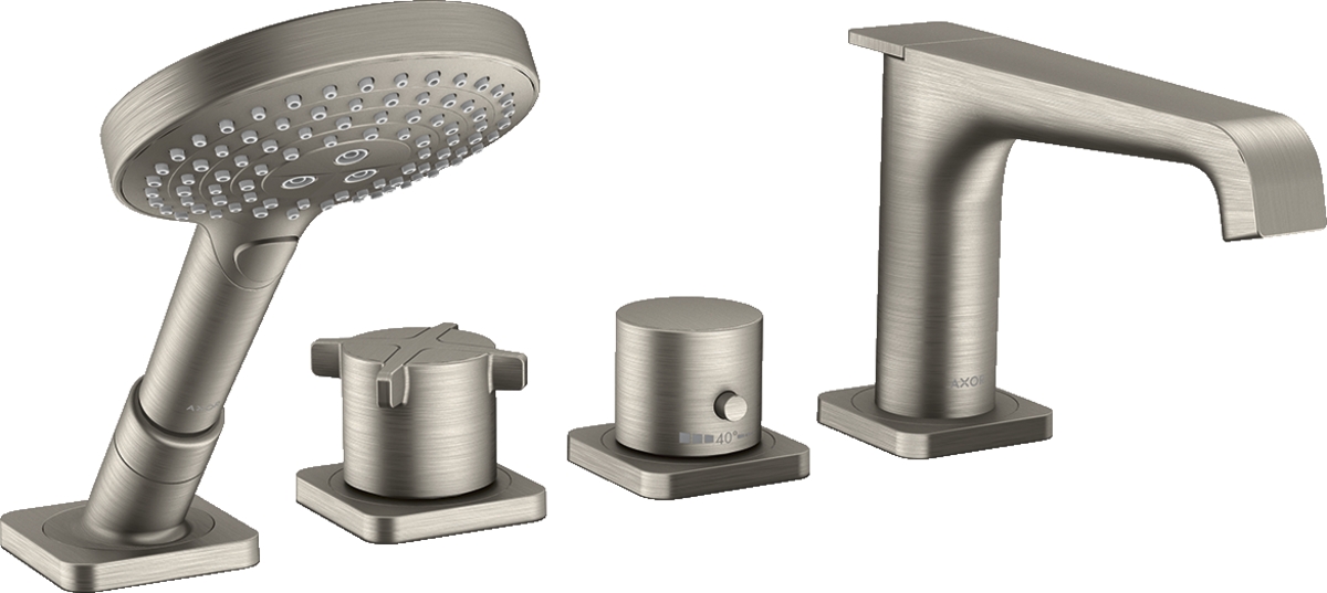 Combiné 4 trous Citterio E thermostatique - Pour bord de baignoire Axor