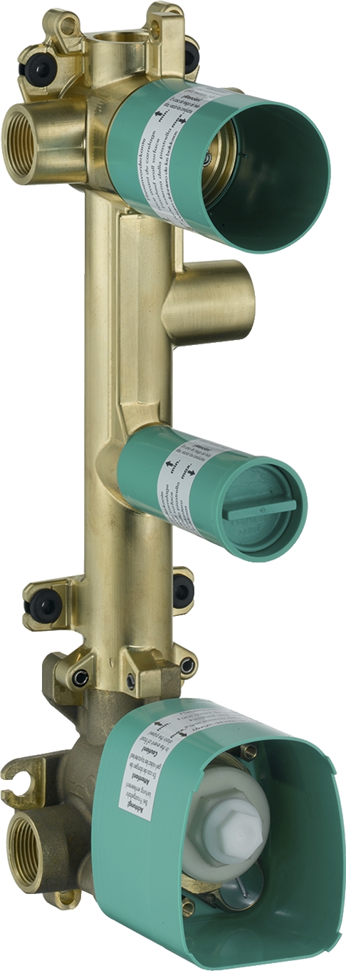 Corps enc pour set finition 38 x 12 therm avec robinet d'ar et 3 sorties Axor