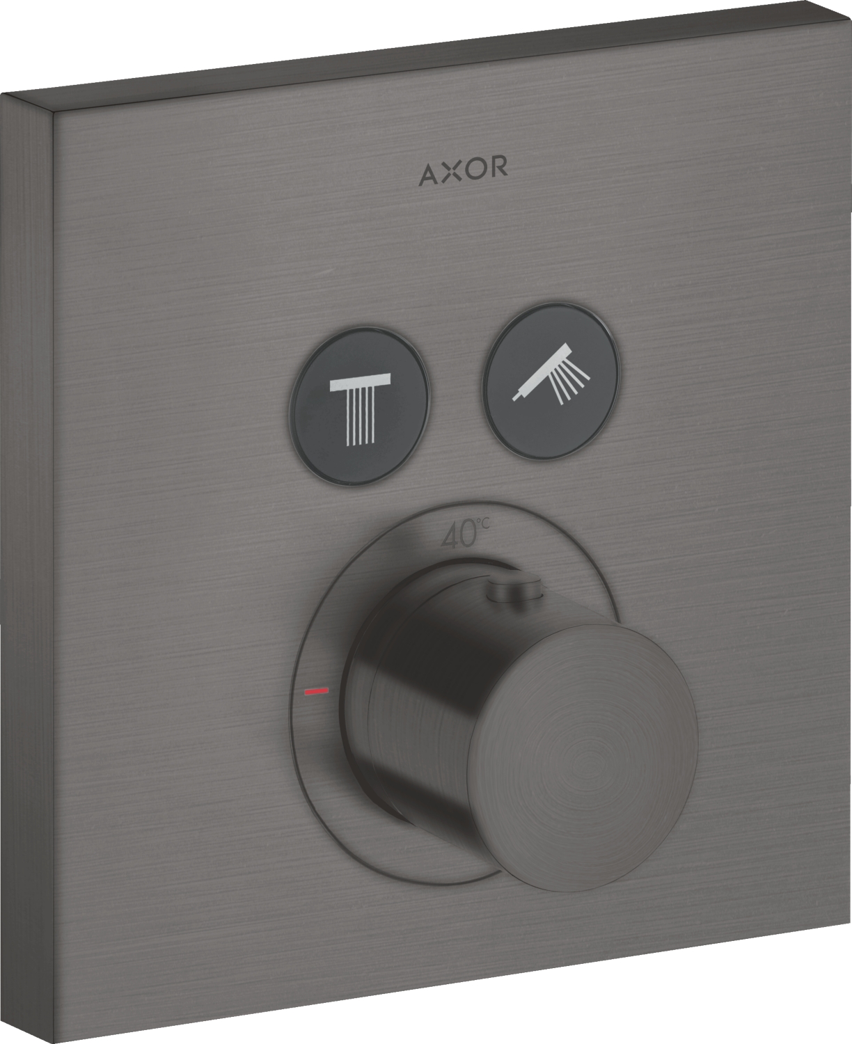 Mitigeur thermostatique douche encastré ShowerSolutions ShowerSelect carré avec 2 sorties Axor