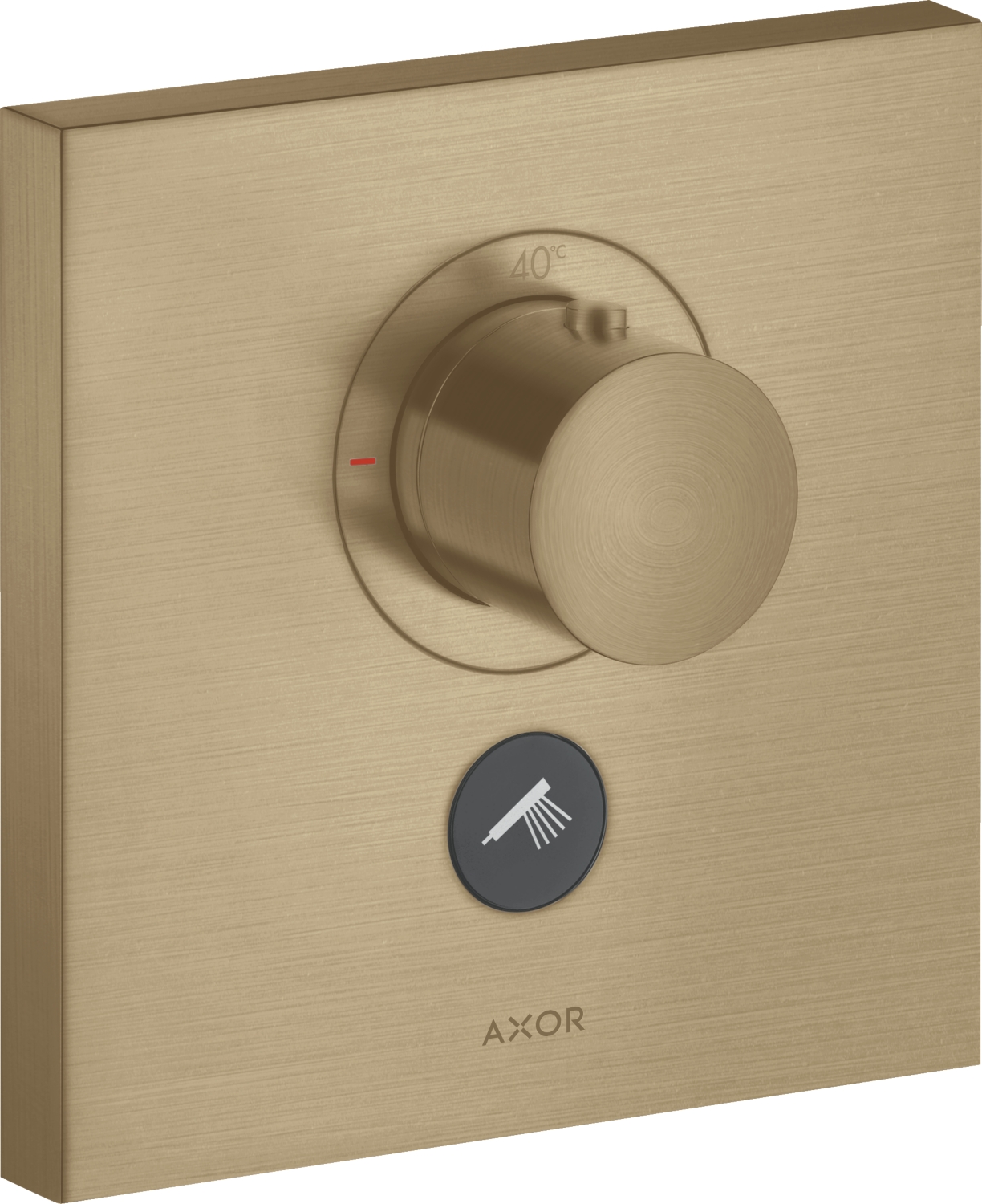 Mitigeur thermostatique encastré ShowerSelect Square haut débit avec 1 sortie Axor