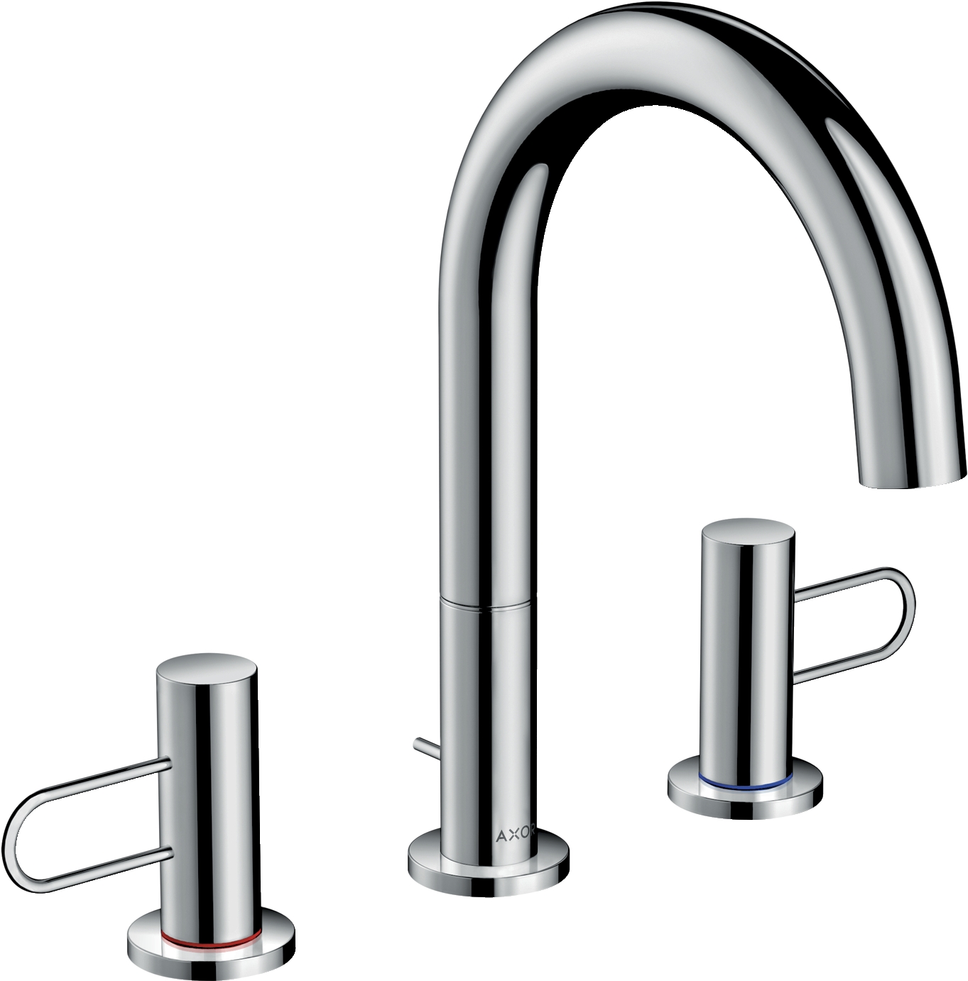 Mélangeur lavabo 3 trous Uno 200 EcoSmart - Poignées étriers Axor