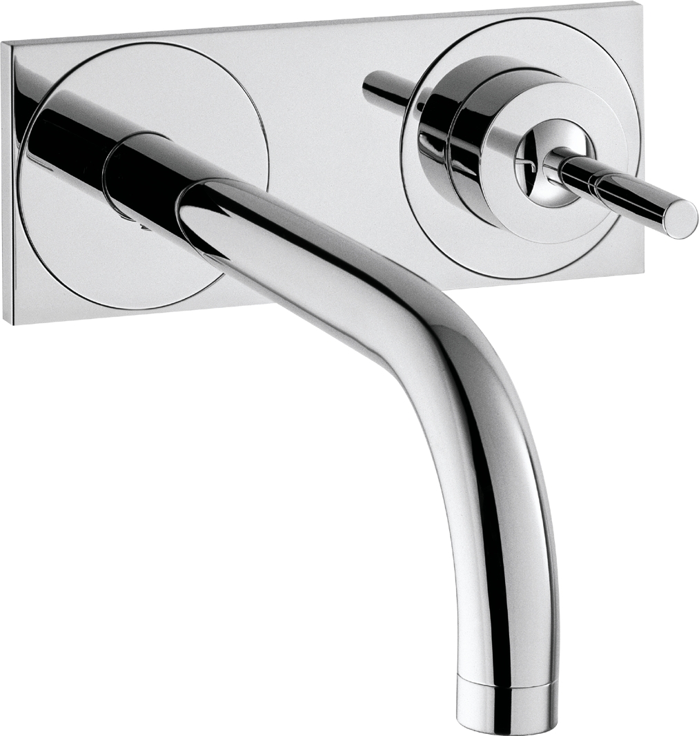 Mitigeur lavabo 2 trous Uno EcoSmart avec platine - Bec 225 mm Axor