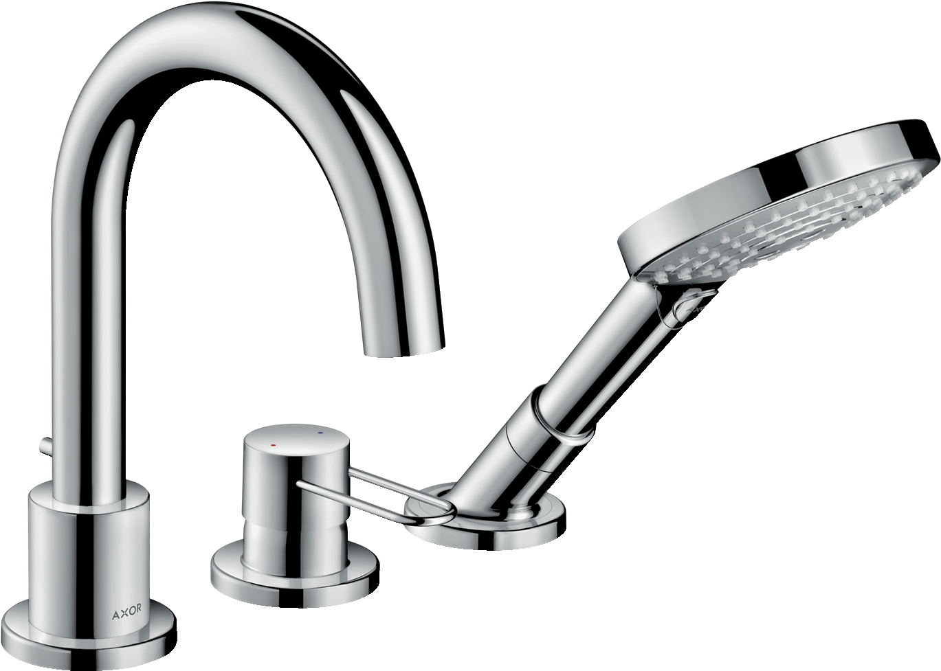 Combiné 3 trous Uno - Pour bord de baignoire Axor