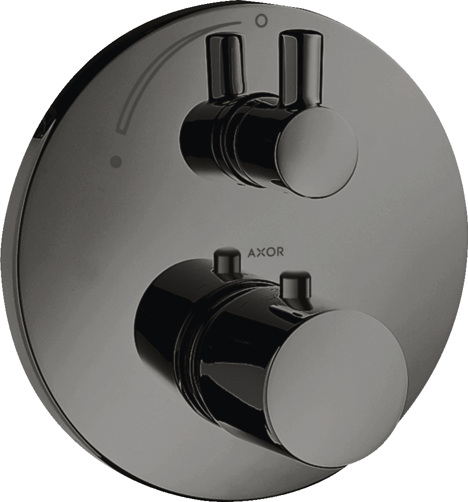 Mitigeur thermostatique de douche Uno ronde avec robinet d'arrêt Axor