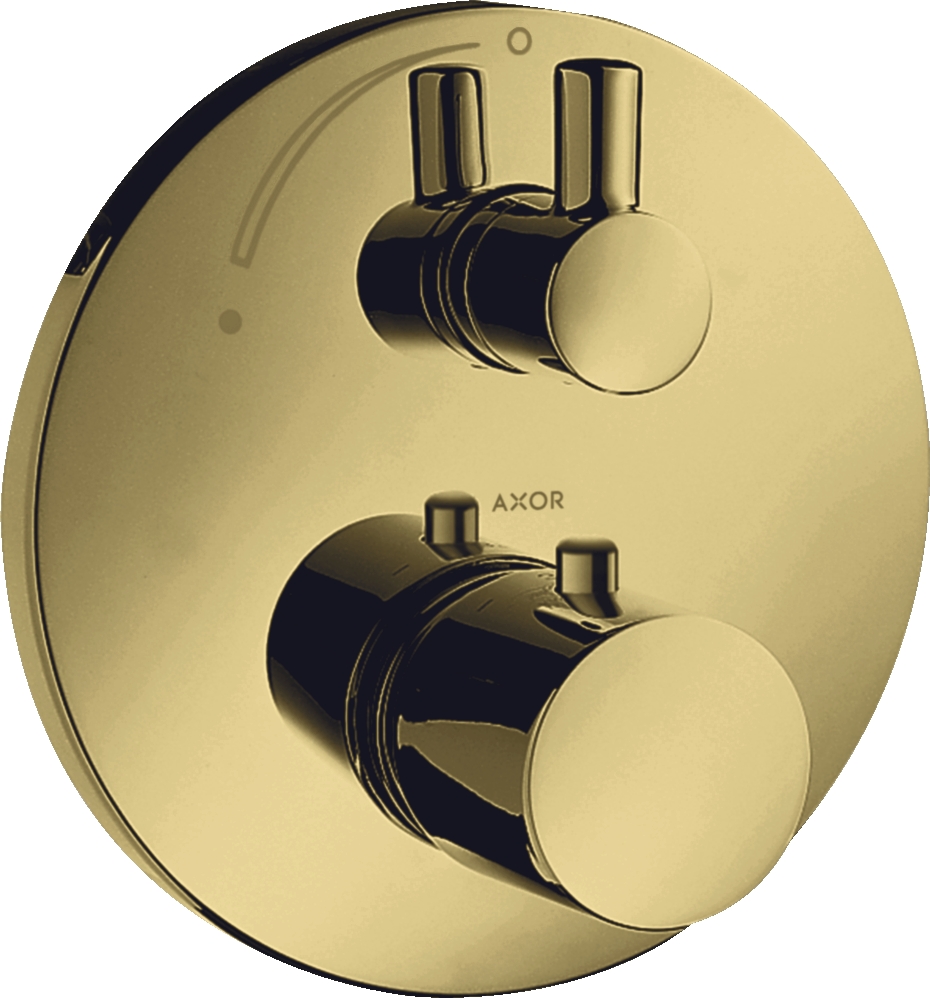 Mitigeur thermostatique de douche Uno ronde avec robinet d'arrêt Axor