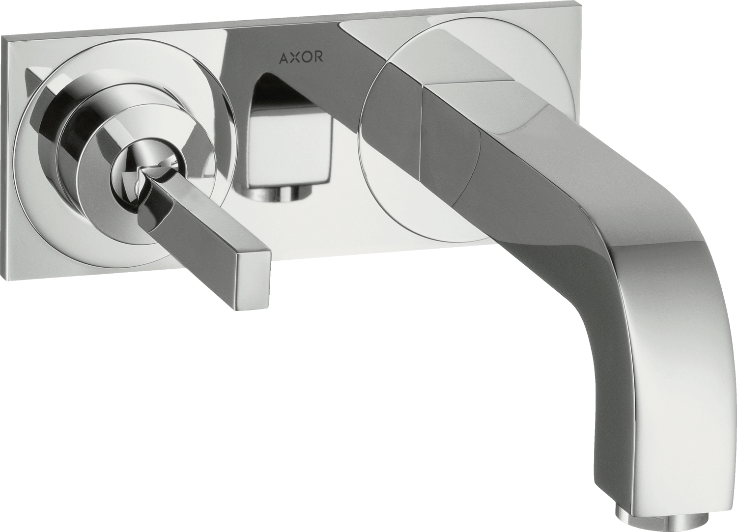 Mitigeur lavabo 2 trous Citterio EcoSmart avec platine - Bec 165 mm Axor