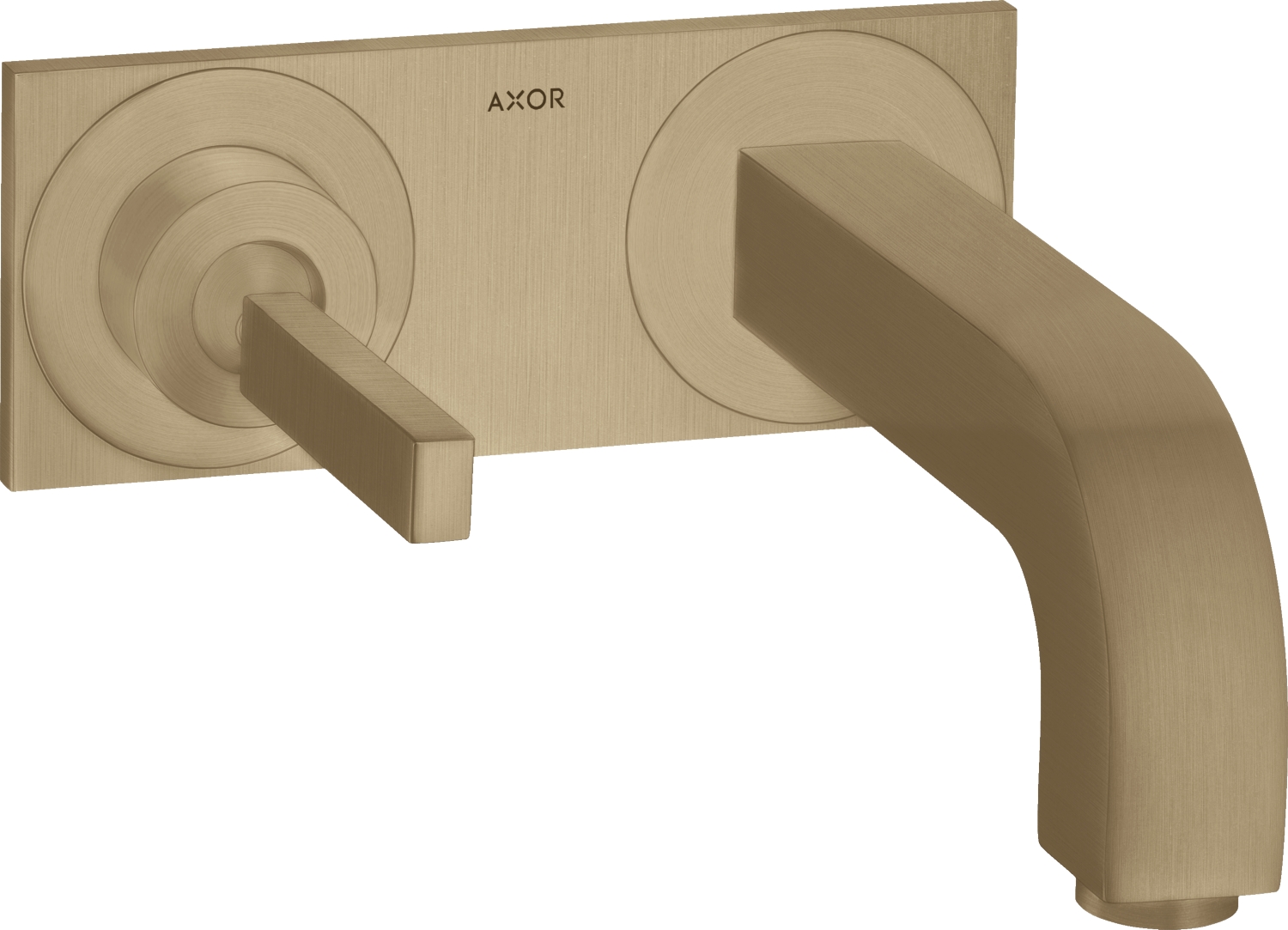 Mitigeur lavabo 2 trous Citterio EcoSmart avec platine - Bec 165 mm Axor
