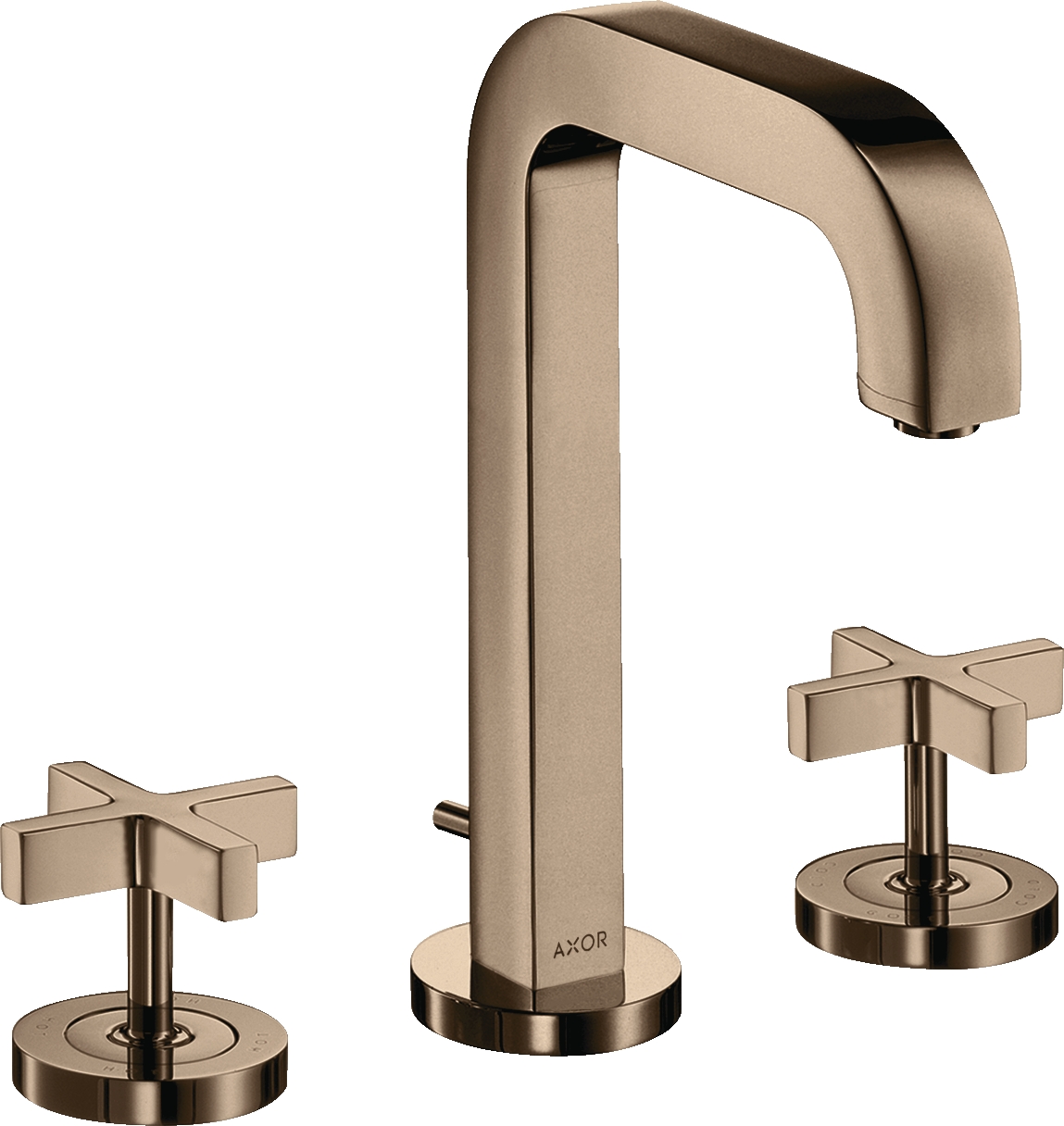 Mélangeur lavabo 3 trous Citterio 170 EcoSmart - Poignées Croisillons Axor