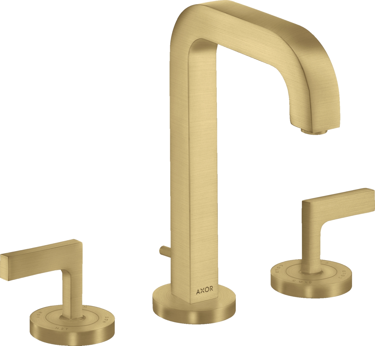 Mélangeur lavabo 3 trous Citterio 170 - Poignées manettes Axor