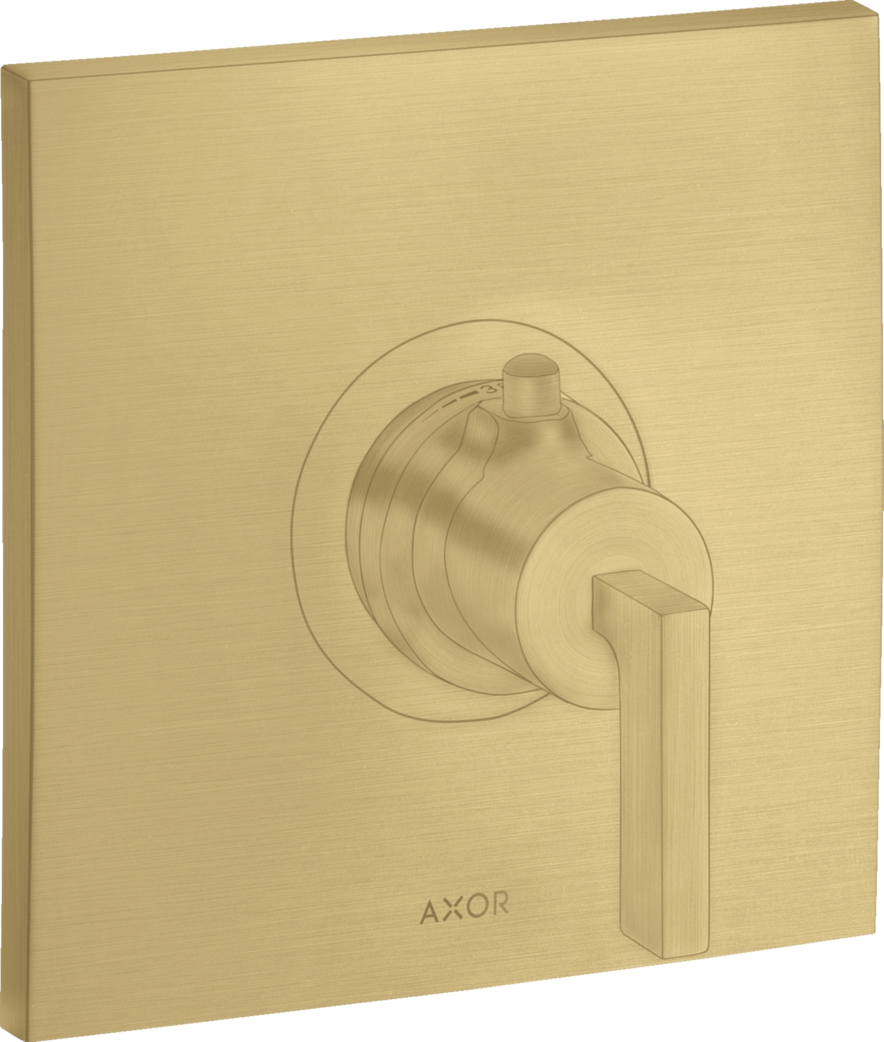 Mitigeur thermostatique de douche encastré Citterio haut débit - Poignée manette Axor