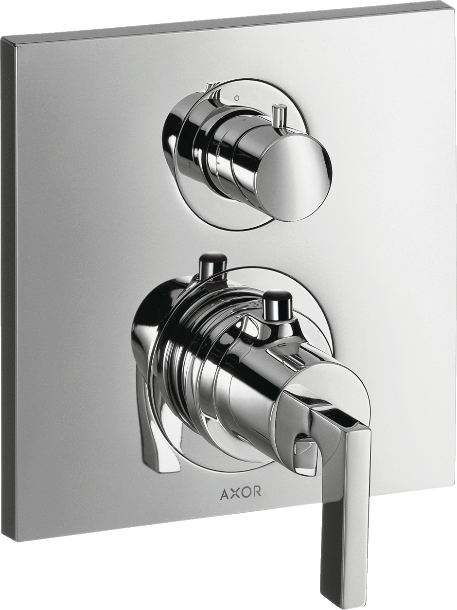 Mitigeur thermostatique inverseur encastré Citterio avec robinet d'arrêt Axor