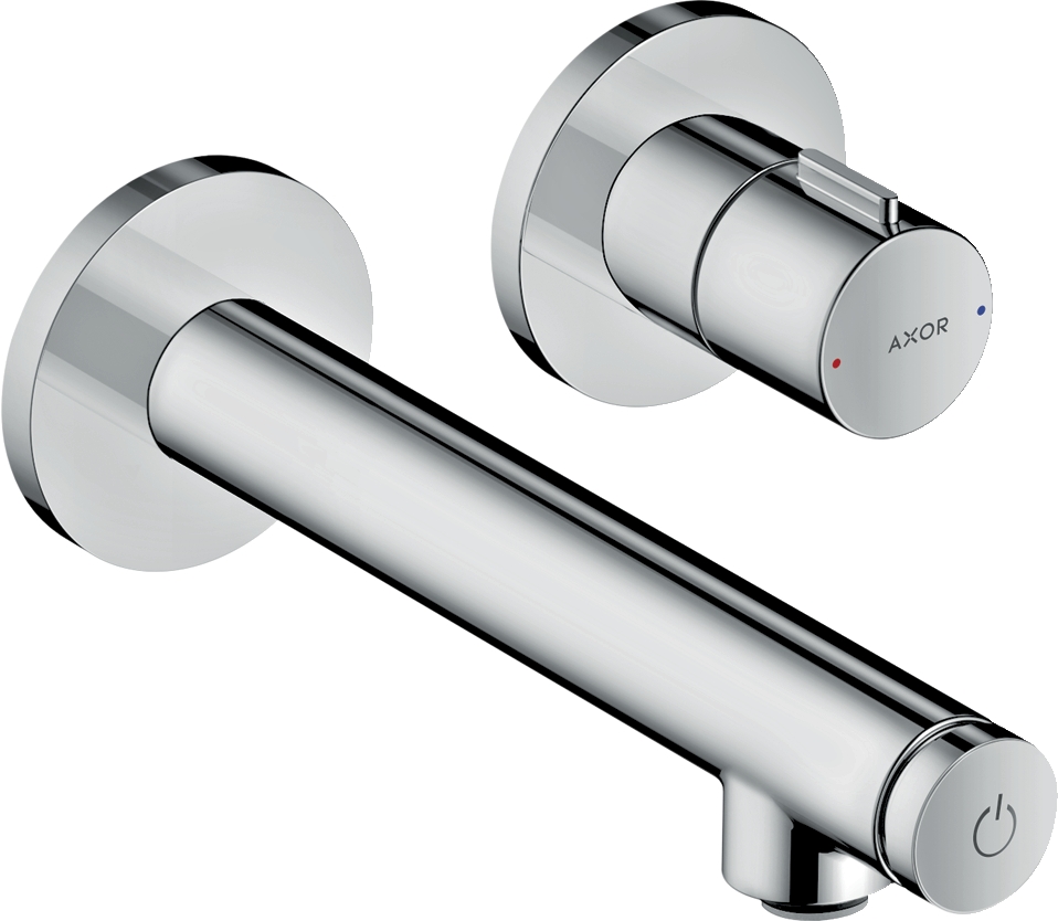 Mitigeur lavabo 2 trous Uno Select EcoSmart - Bec 158 mm Axor