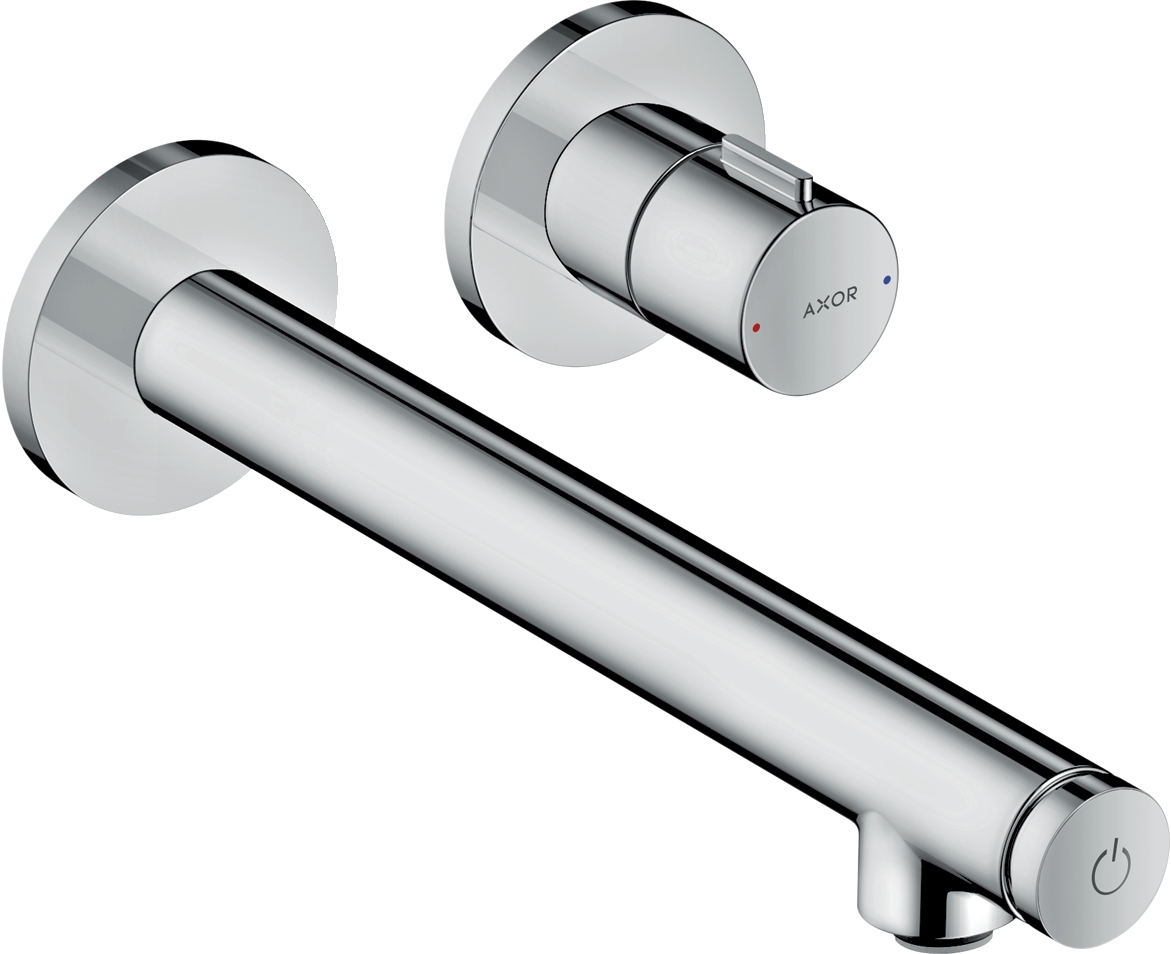 Mitigeur lavabo 2 trous Uno Select EcoSmart - Bec 220 mm Axor