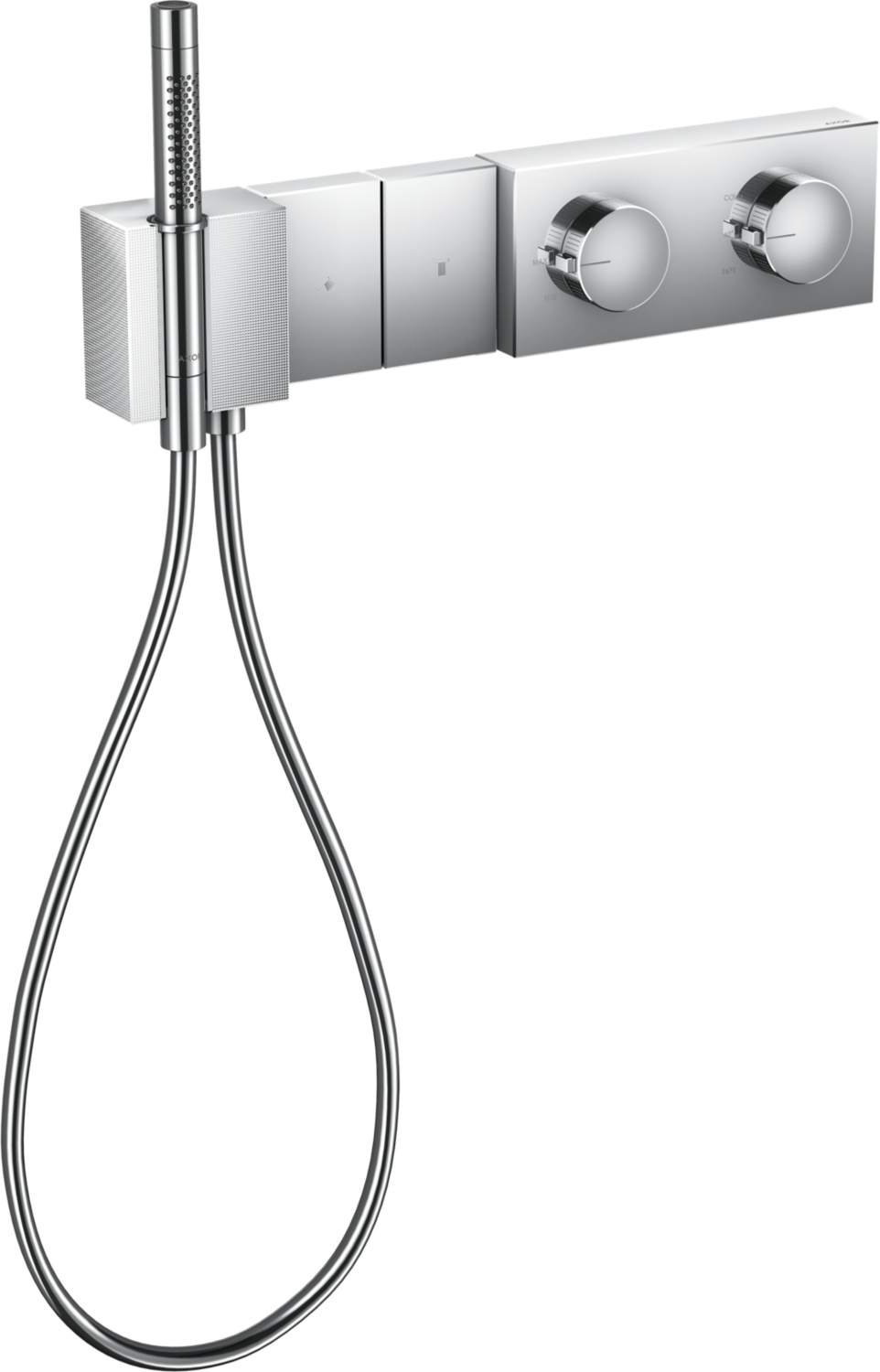 Module thermostatique Edge Select 470/100 2 jets encastré - Coupe diamant 46701000 Axor