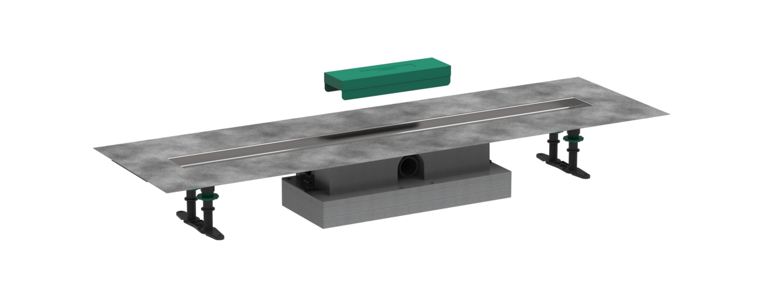 Caniveau UBox complet - Hauteur faible Hansgrohe