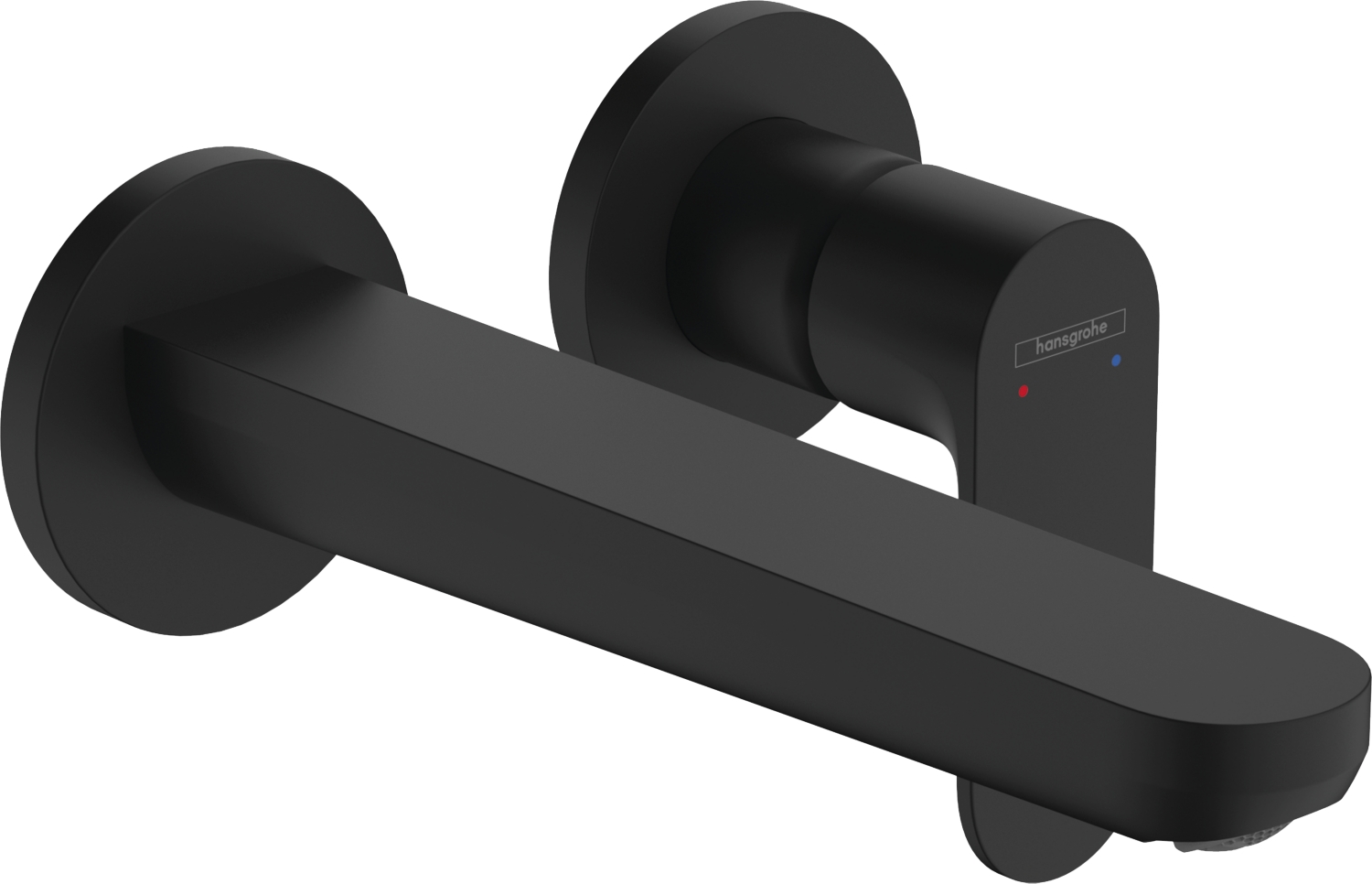 Mitigeur lavabo 2 trous Rebris S - Bec 200 cm noir mat