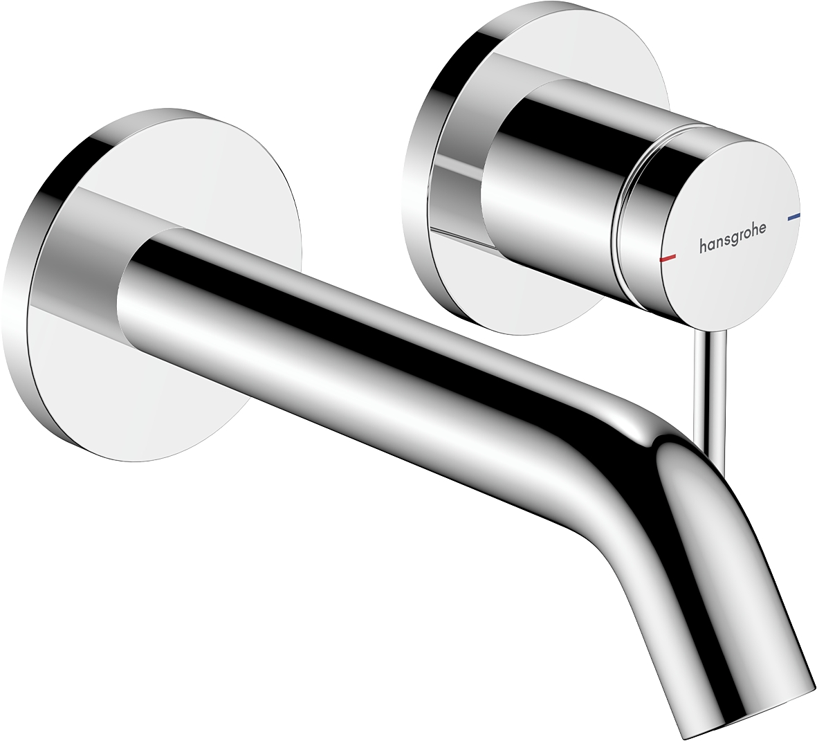 Mitigeur lavabo 2 trousTecturis S - Bec 165 cm chromé