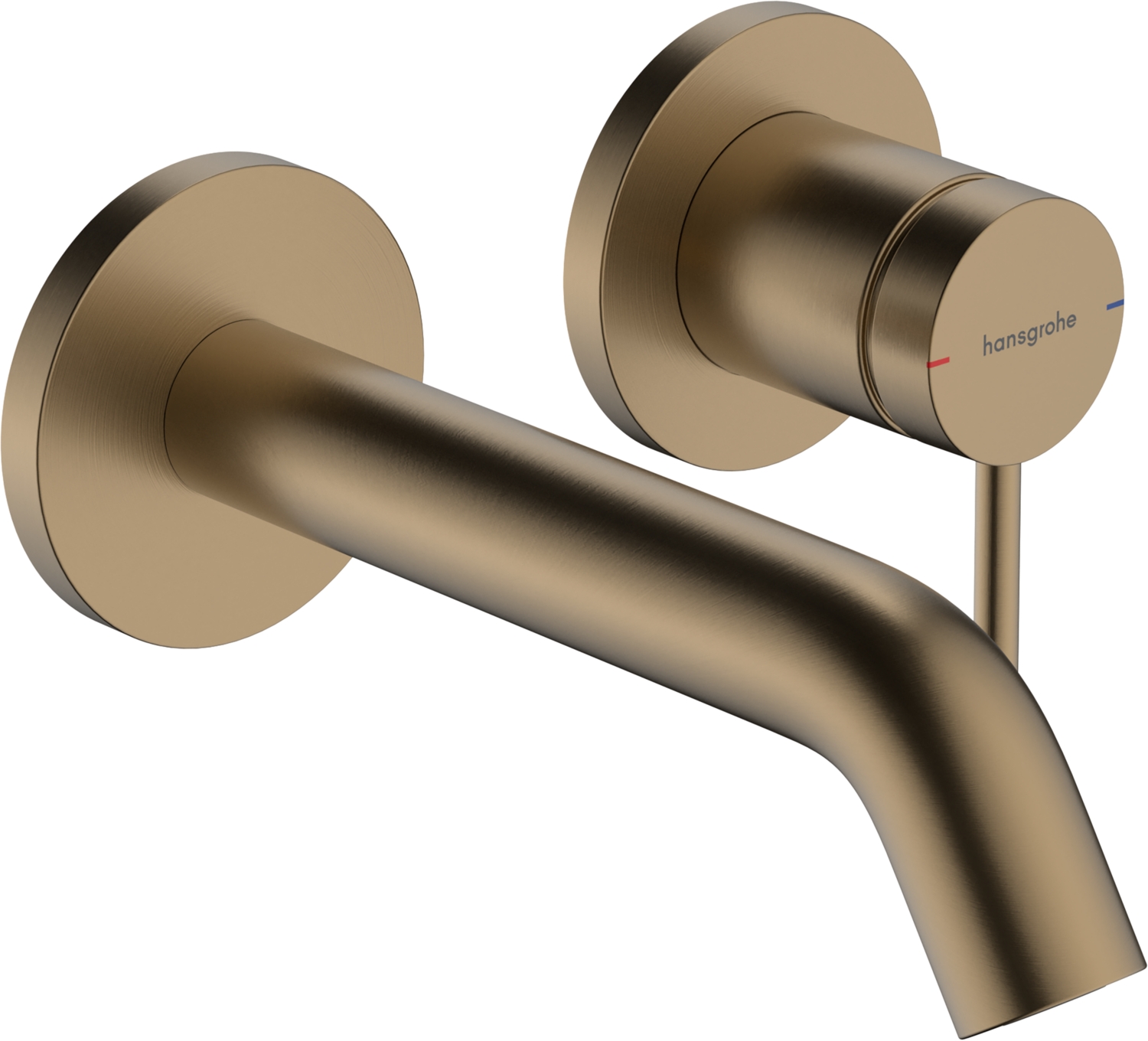Mitigeur lavabo 2 trousTecturis S - Bec 165 cm bronze brossé