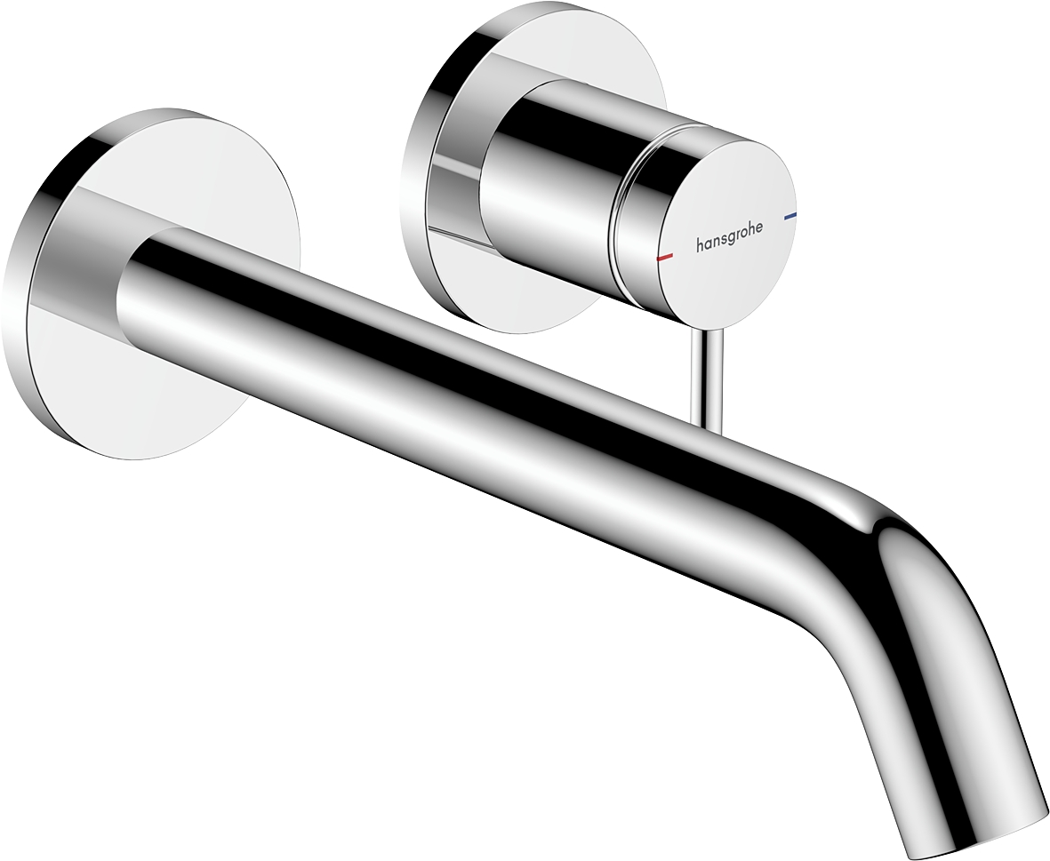 Mitigeur lavabo 2 trousTecturis S - Bec 255 cm chromé
