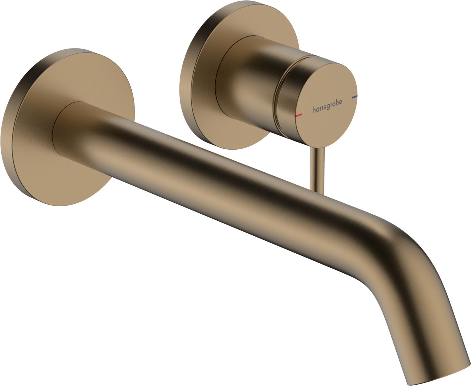 Mitigeur lavabo 2 trousTecturis S - Bec 255 cm bronze brossé