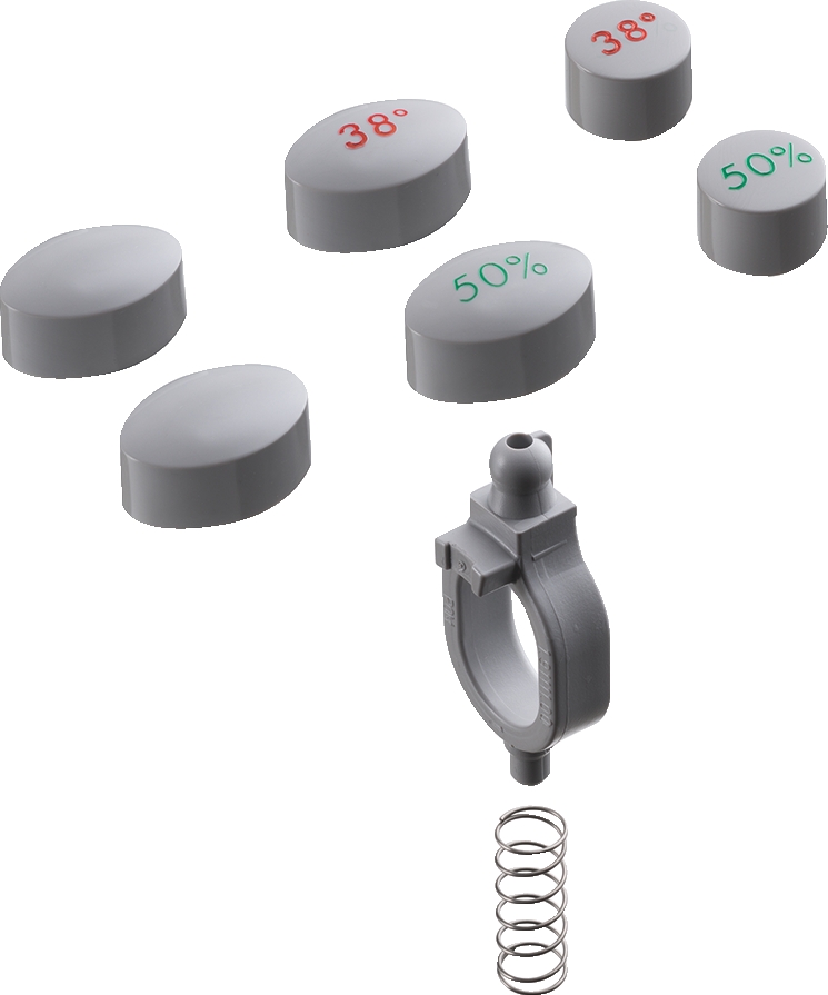 Boutons pour thermostatique Ecostat 1001 gris 97231000 Hansgrohe