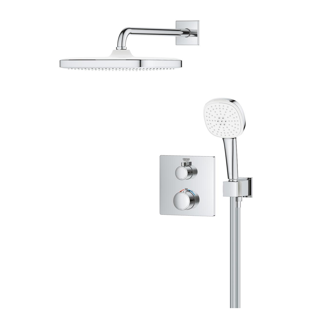 Pack encastré Grohtherm Tempesta cube 250 Grohe