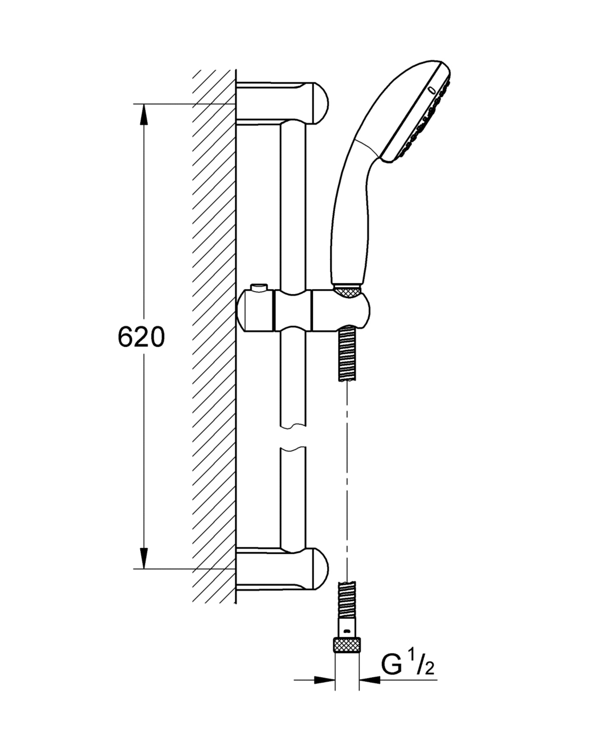 Barre de douche Tempesta 100 Grohe