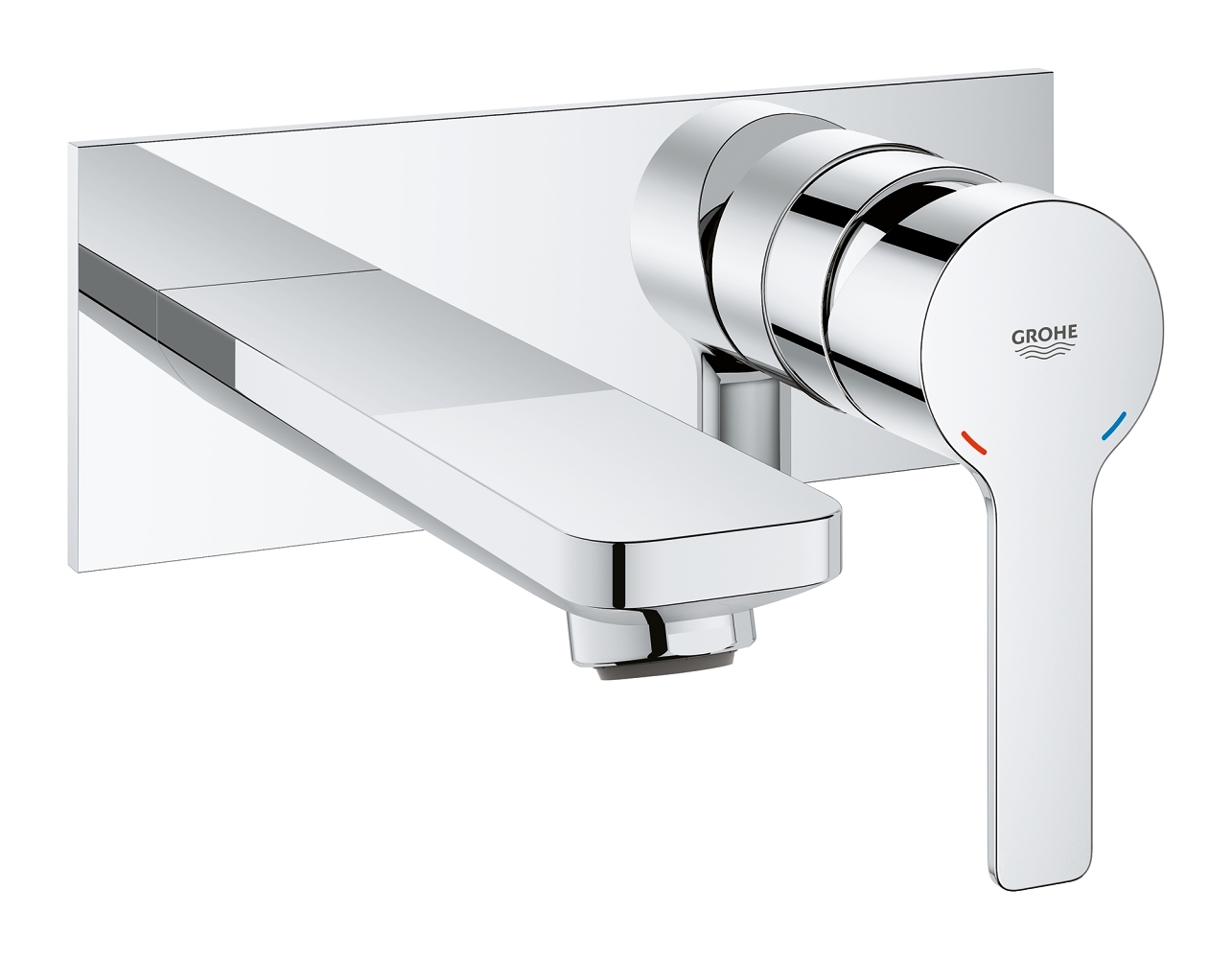 Mitigeur lavabo 2 trous Lineare New avec platine - Taille M Grohe