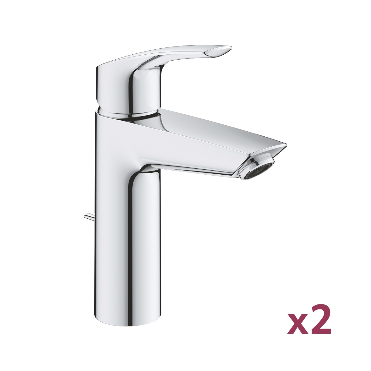 Lot de 2 mitigeurs lavabo Eurosmart Ch3 - Taille M