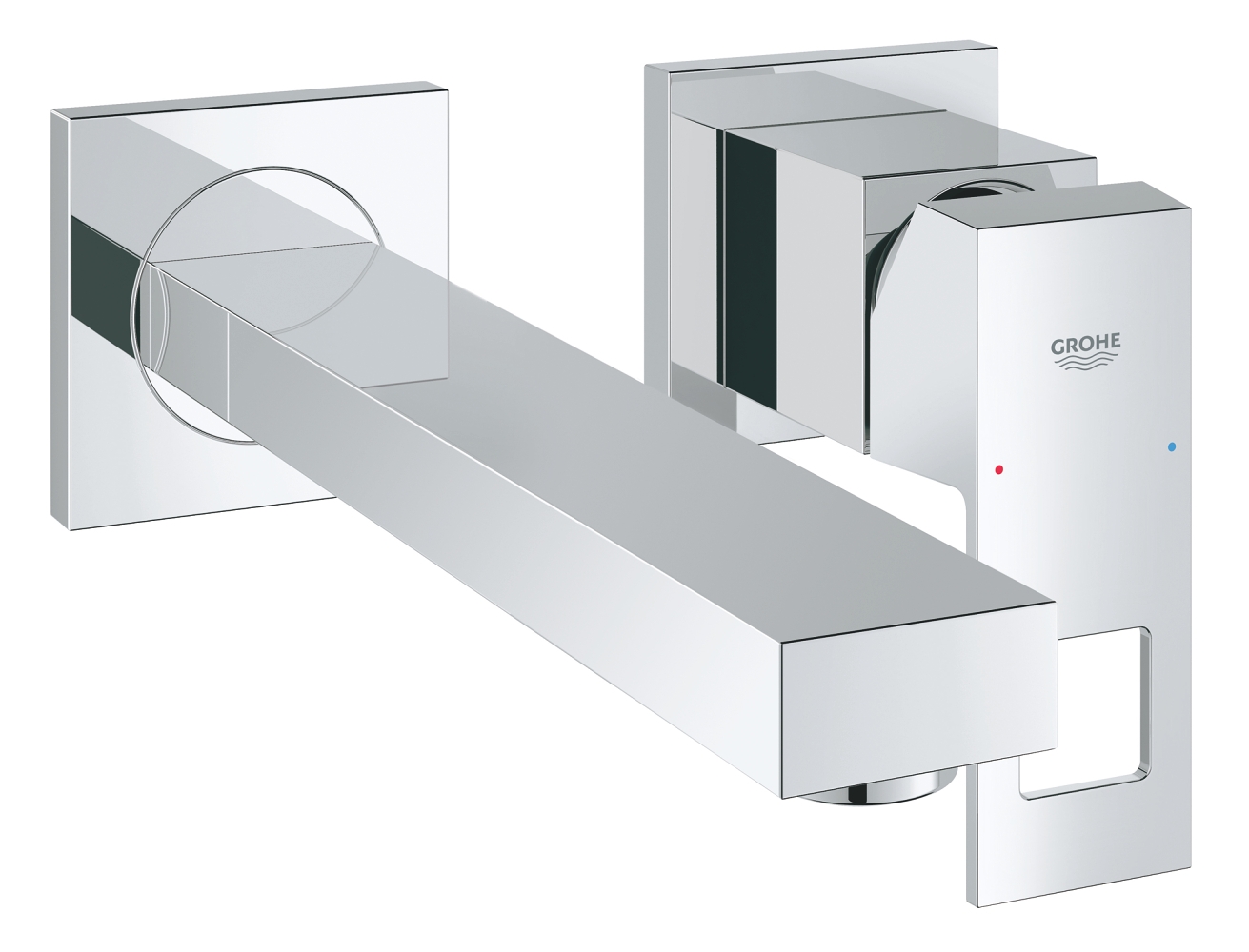 Mitigeur lavabo 2 trous Eurocube mural - Taille M Grohe