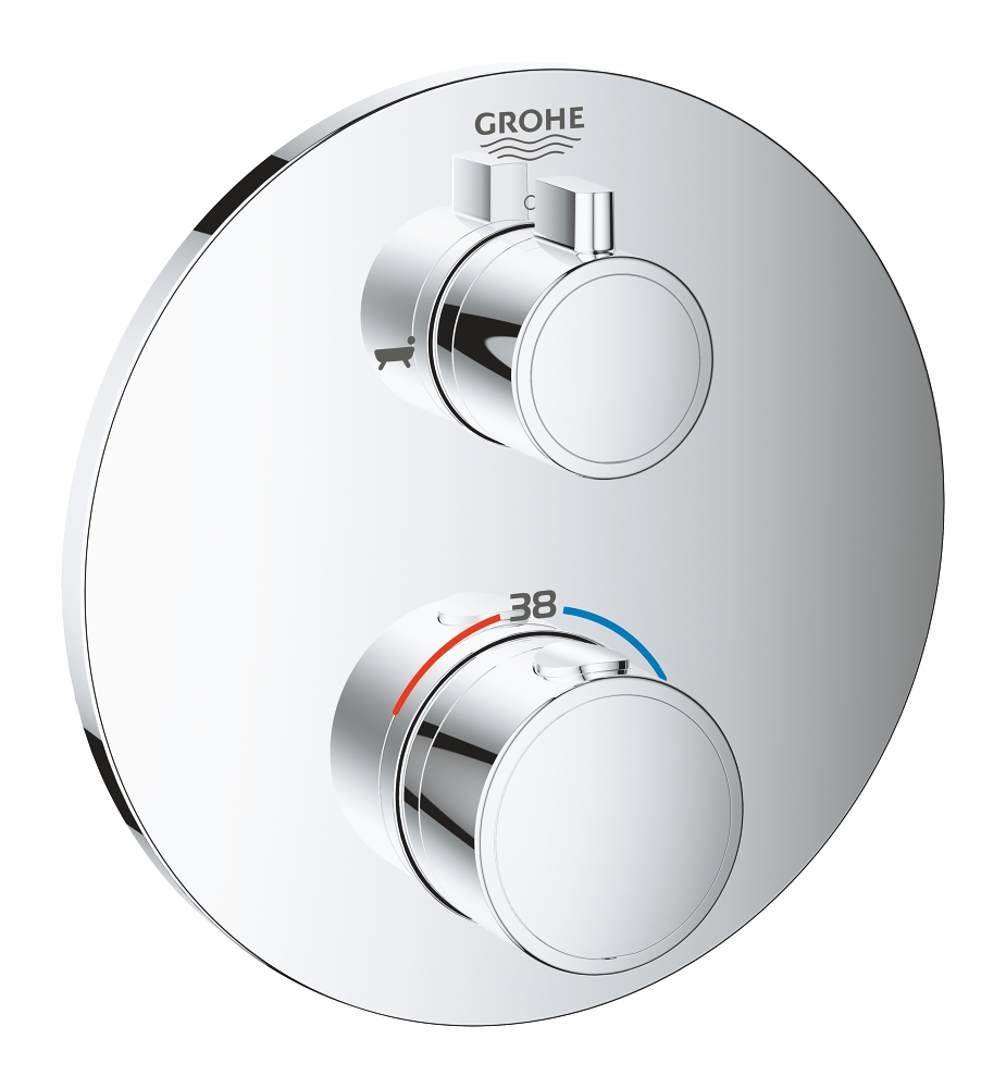 Façade mitigeur thermostatique bain-douche Grohtherm 24077000 Grohe