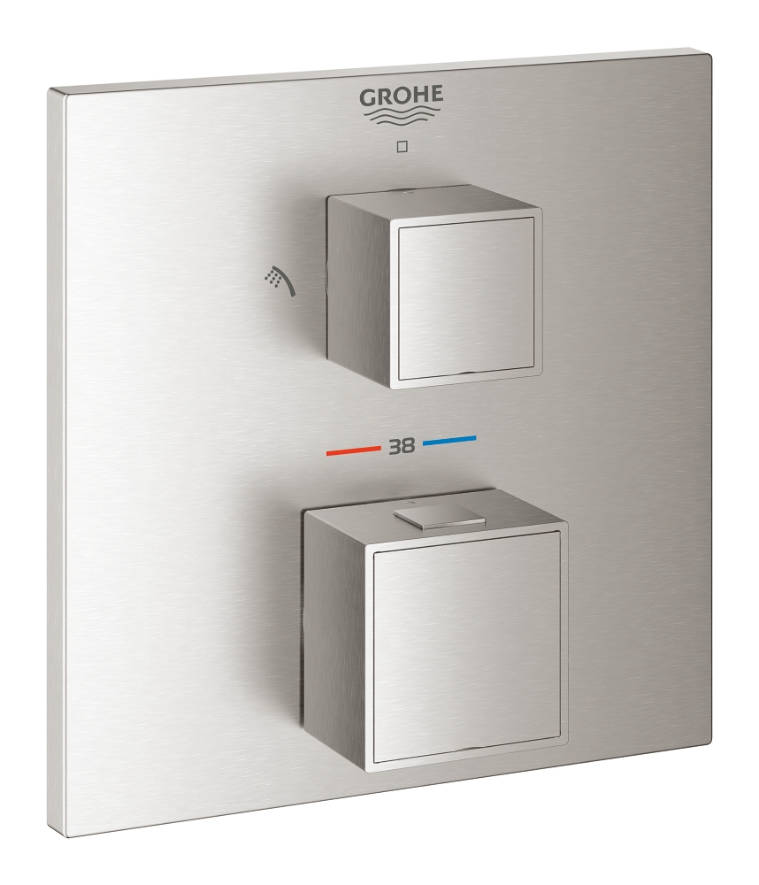Façade thermostatique douche Grohtherm Cube Grohe