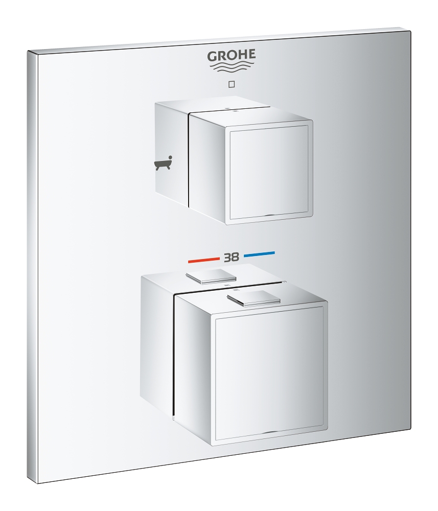 Mitigeur thermostatique inverseur bain-douche Grohtherm Cube Grohe