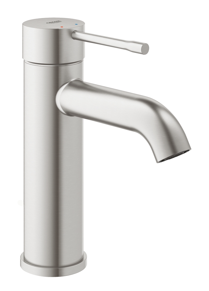 Mitigeur de lavabo Essence Aquaguide - Taille S sans vidage Inox brossé