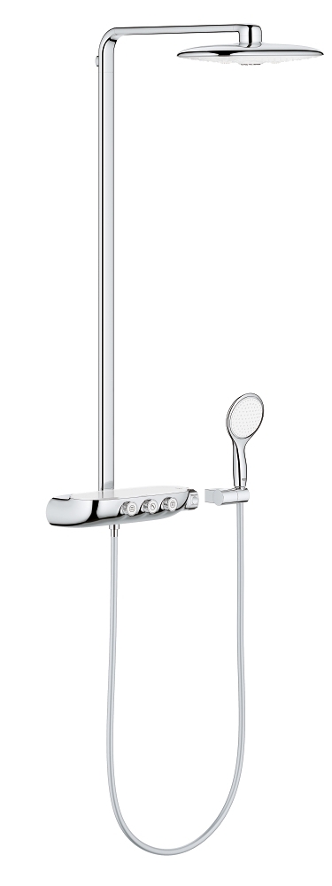 Sopsag Guadeloupe - Le design épuré de la colonne de douche Grohe se  mariera parfaitement à tous types de salle de bain. Offre comprenant : 👉  Tête de douche XXL 👉 Douchette