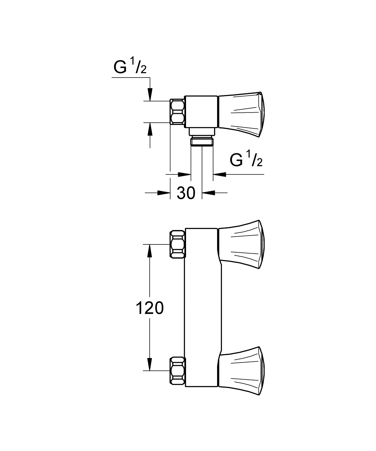Mélangeur douche Costa L 26345001 Grohe