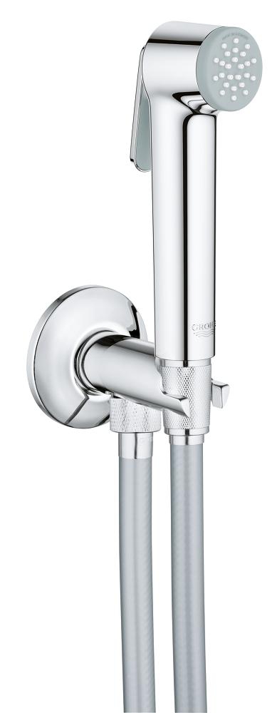 GROHE Tempesta Set de douche avec douchette à main f 30 trigger avec  robinet d'arrêt autofreinant chrome - 26358000 