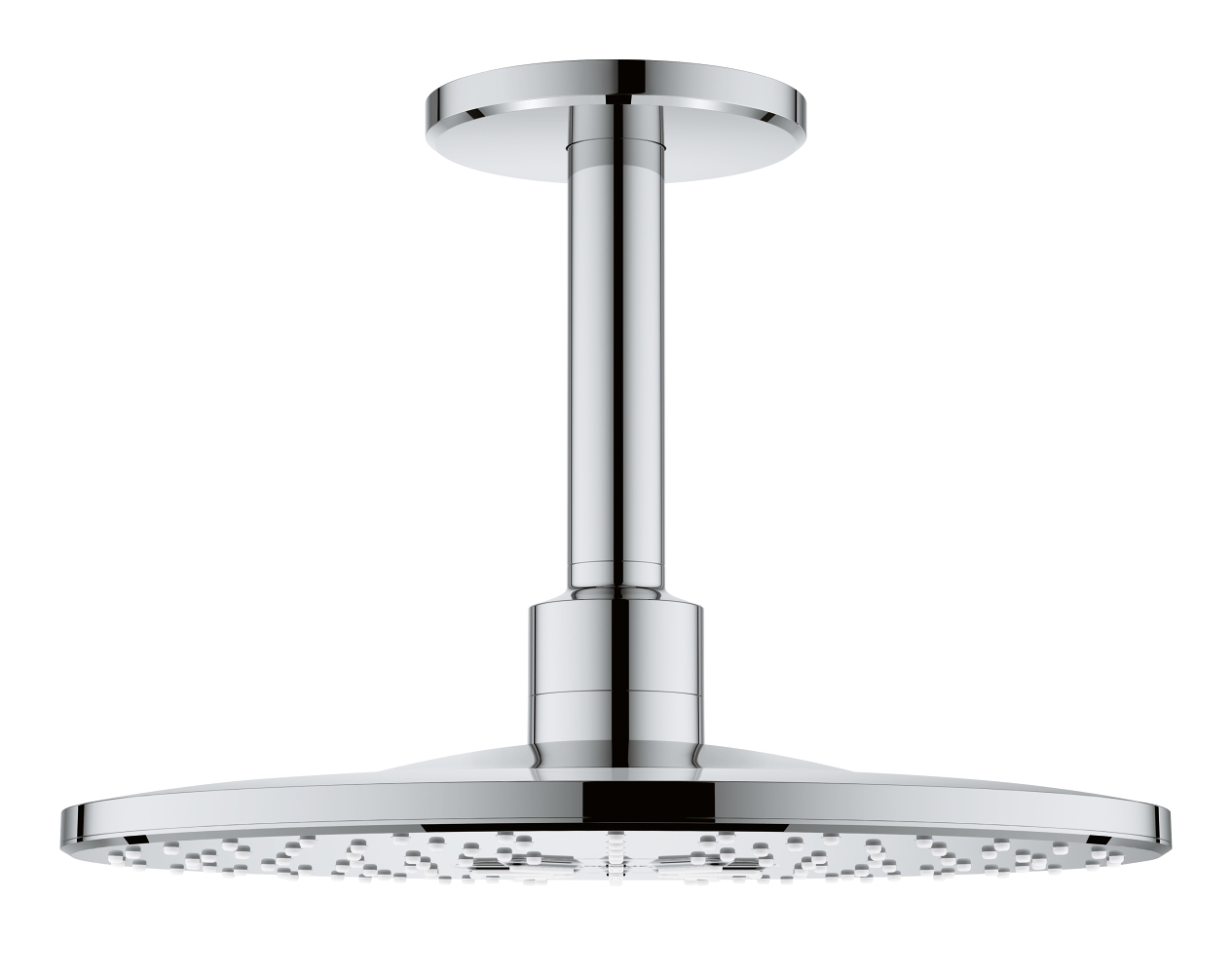 Douche de tête ronde Rainshower SmartActive avec bras douche plafonnier Grohe